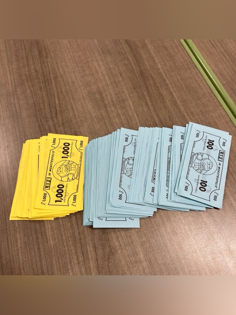The Game Of Life Monsters Inc. In Monstropolis Replacement Pieces Money
